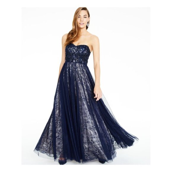 TLC Empire Waist Strapless Formal Dress NWT - Picture 1 of 9